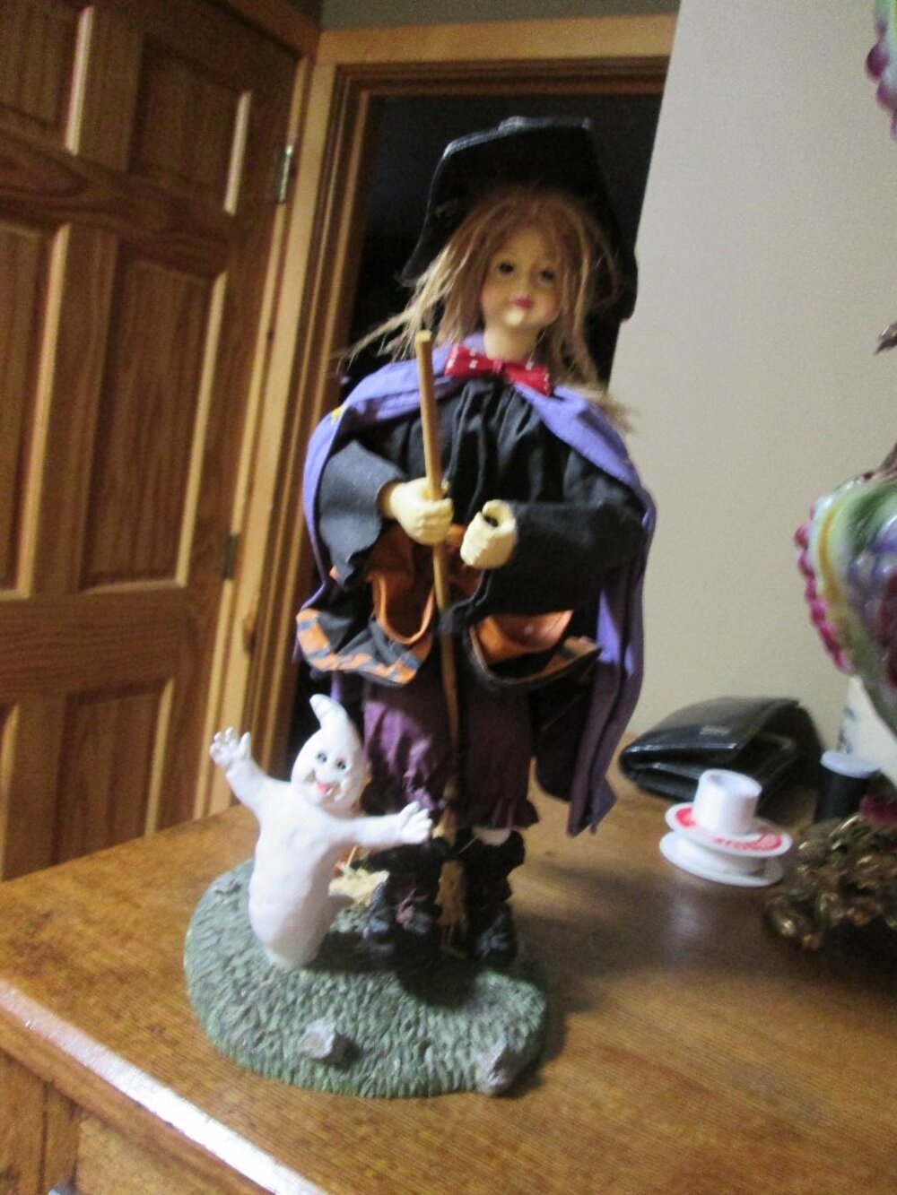 Impossible Dreams Clothtique Witch 13 in hair papermache clothes cute